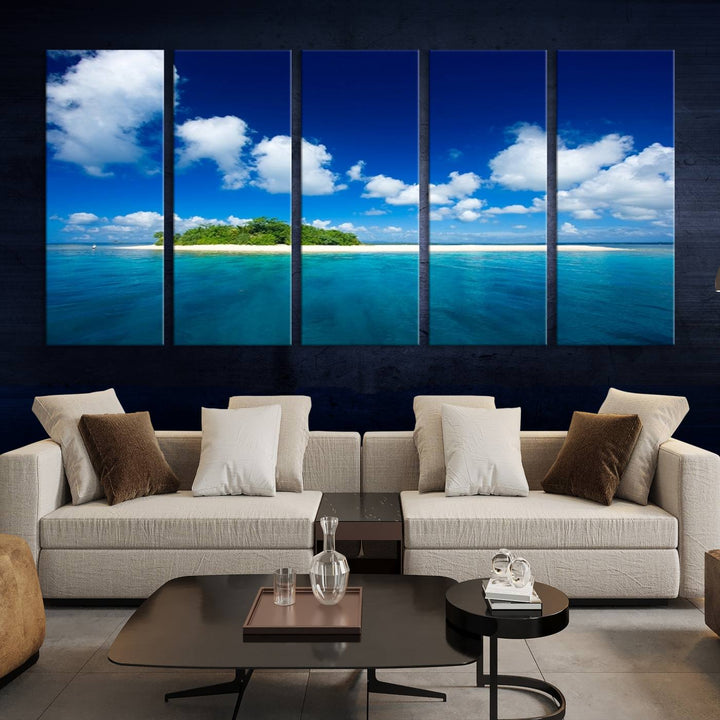 Wall Art Small Tropical Island Canvas Print