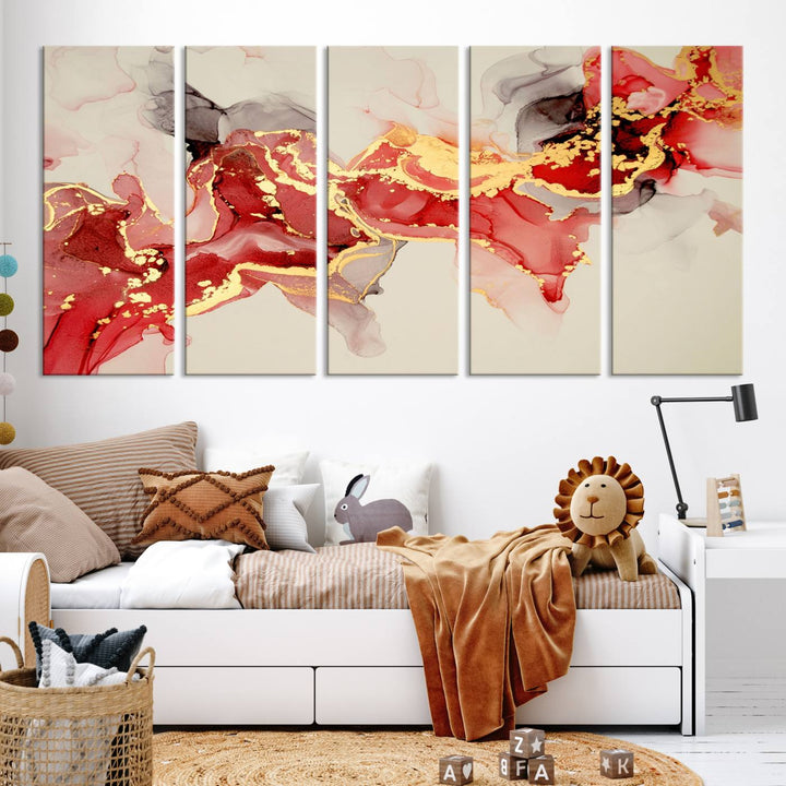 Abstract Work of Art Walls Contemporary Painting Abstract Canvas Wall Art