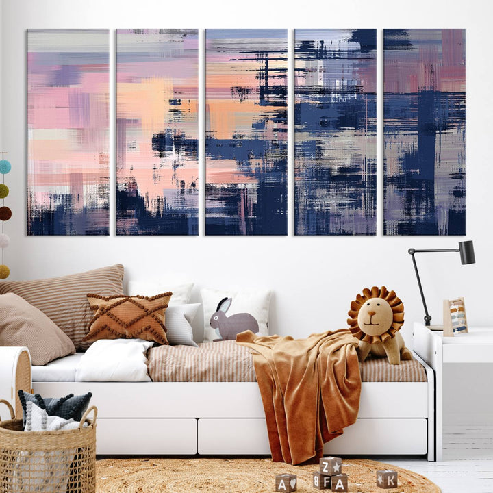 Abstract Painting Wall Art Canvas Print Split Canvas Art