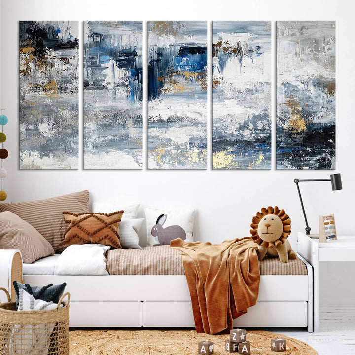 Modern Large Abstract Wall Art Canvas Print