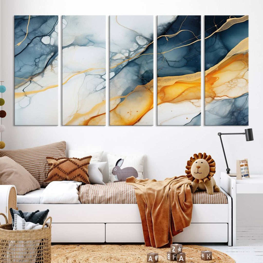 Fluid Wall Art Abstract Canvas Print