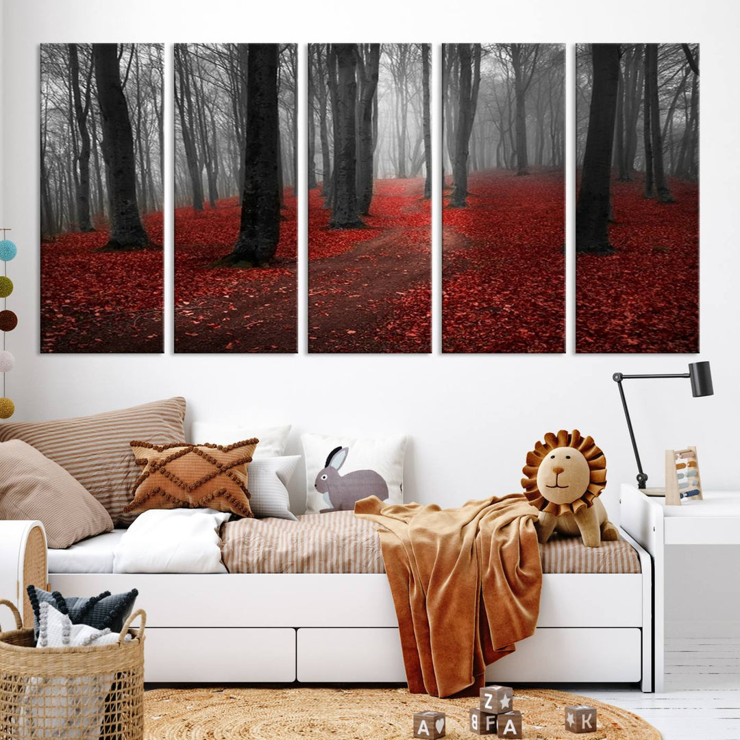 Wonderful Forest with Autumn Forest Artwork