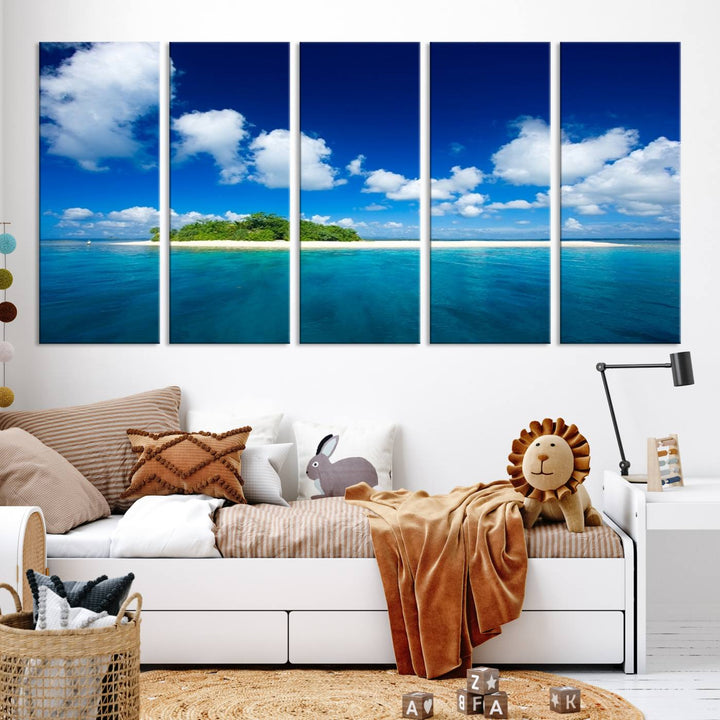 Wall Art Small Tropical Island Canvas Print