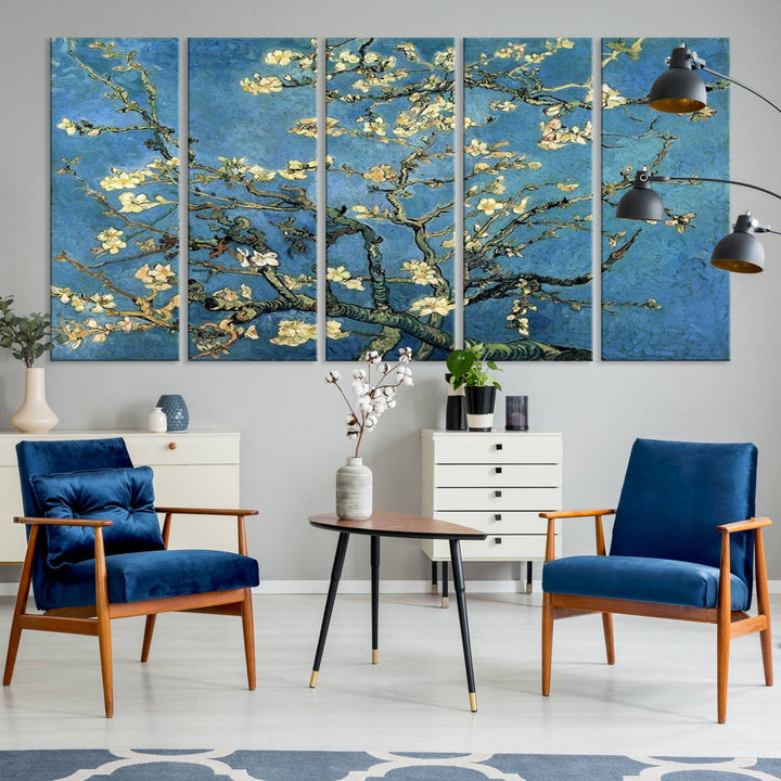 Art mural Fleur d'amandier par Van Gogh Impression sur toile