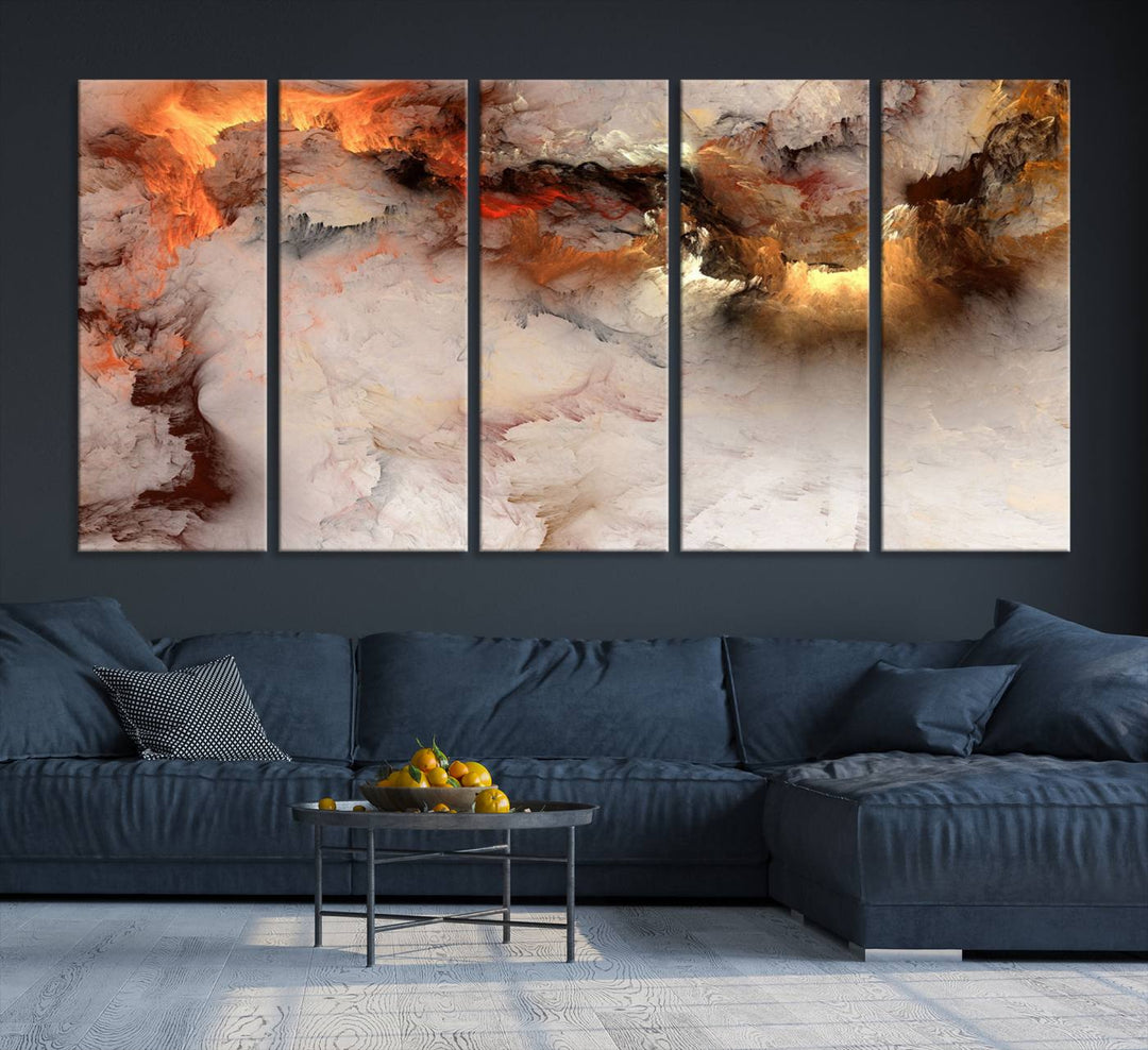 Abstract Smokes Canvas Wall Art Print