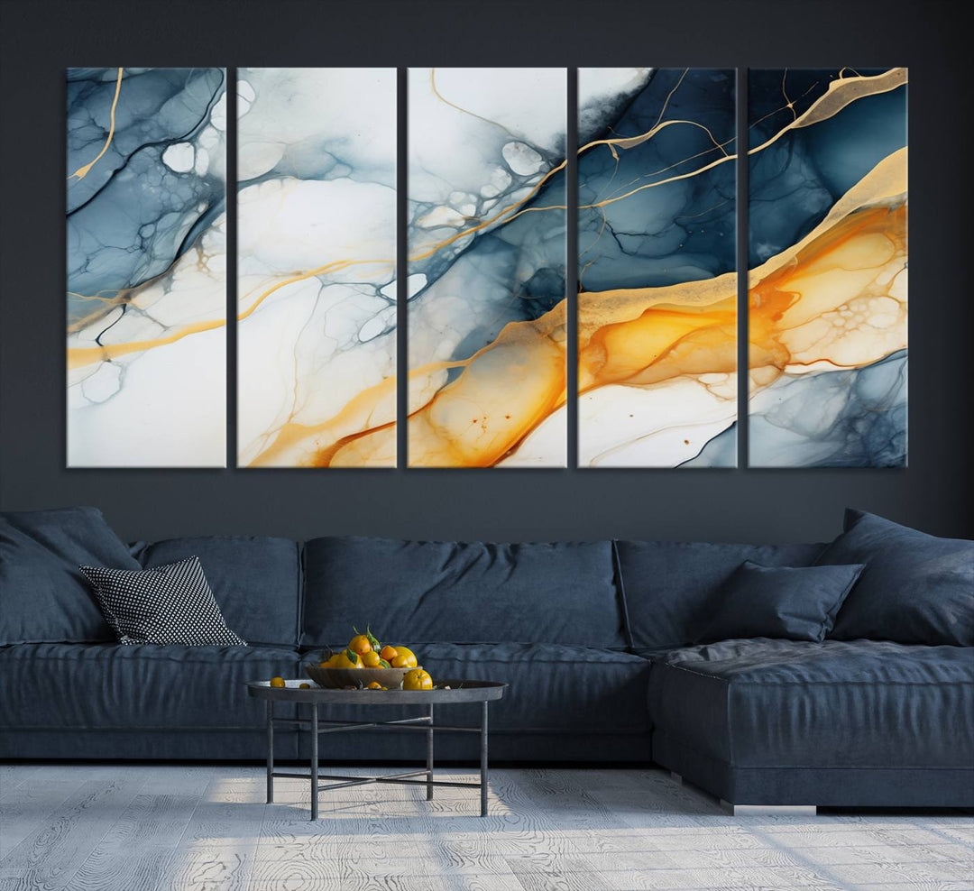 Fluid Wall Art Abstract Canvas Print