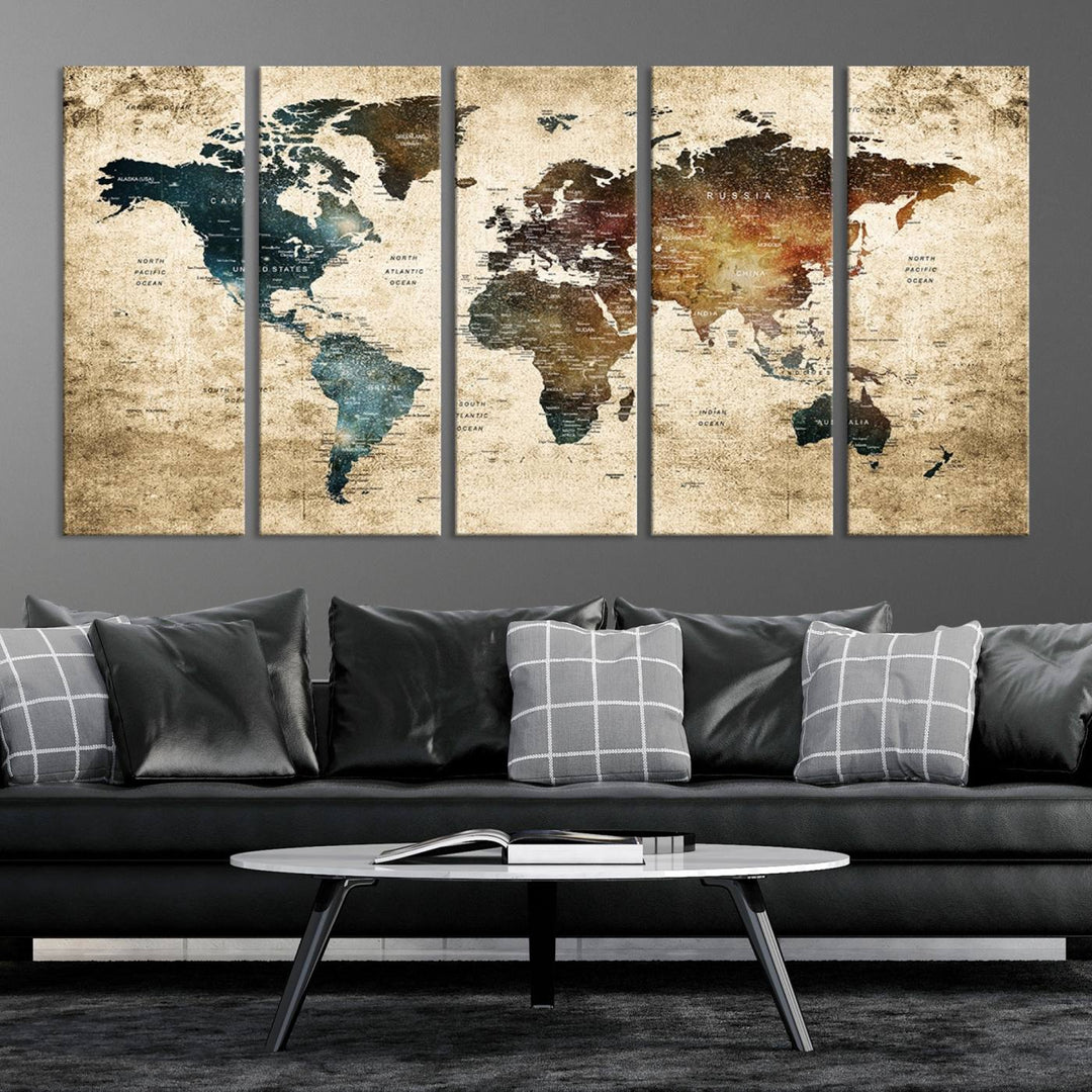 World Map Canvas Print