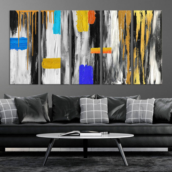 Colorful Abstract Painting Canvas Wall Art