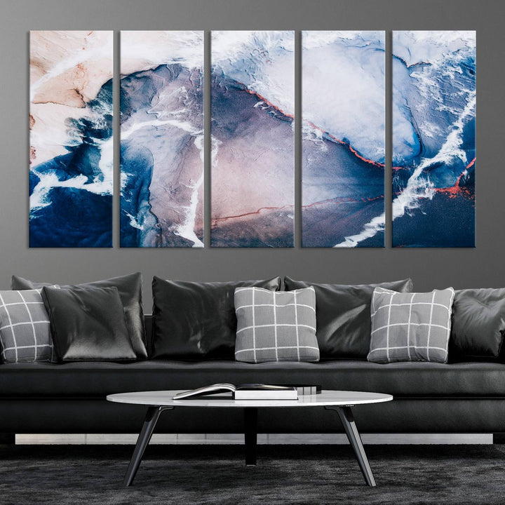 Large Modern Abstract Canvas Wall Art Print