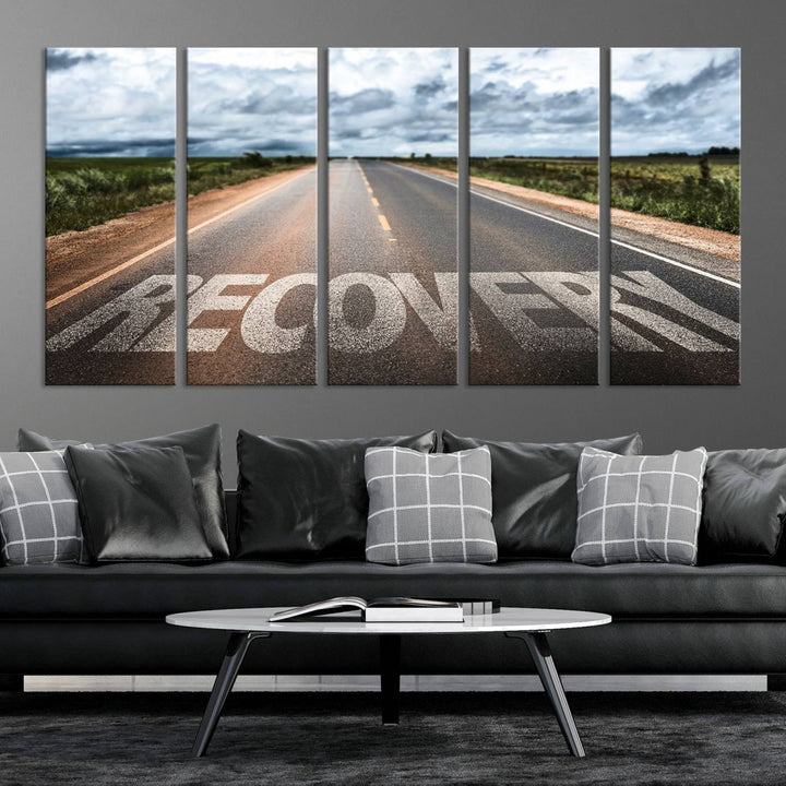 Recovery Road Wall Art Canvas Print