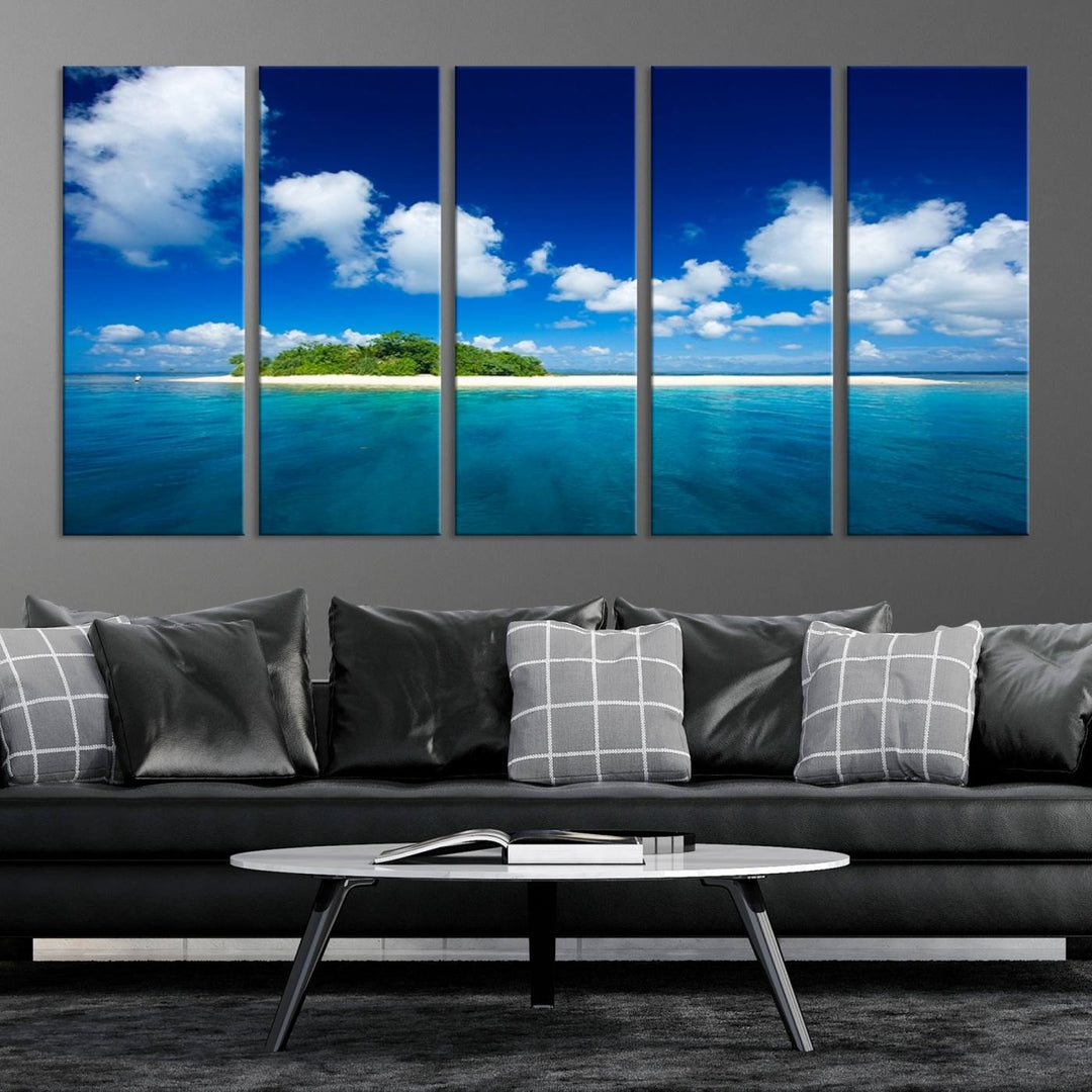 Wall Art Small Tropical Island Canvas Print