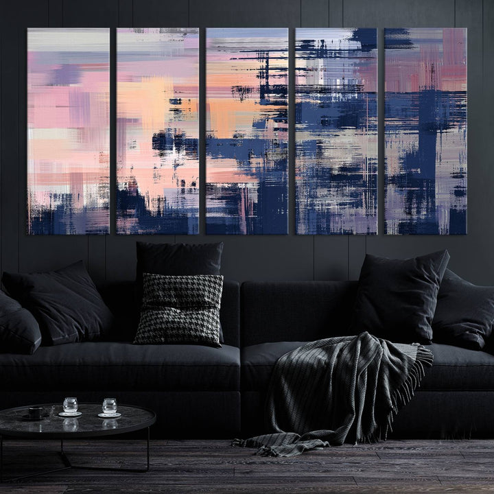 Pintura abstracta Arte de la pared Impresión en lienzo Arte de lienzo dividido extra grande