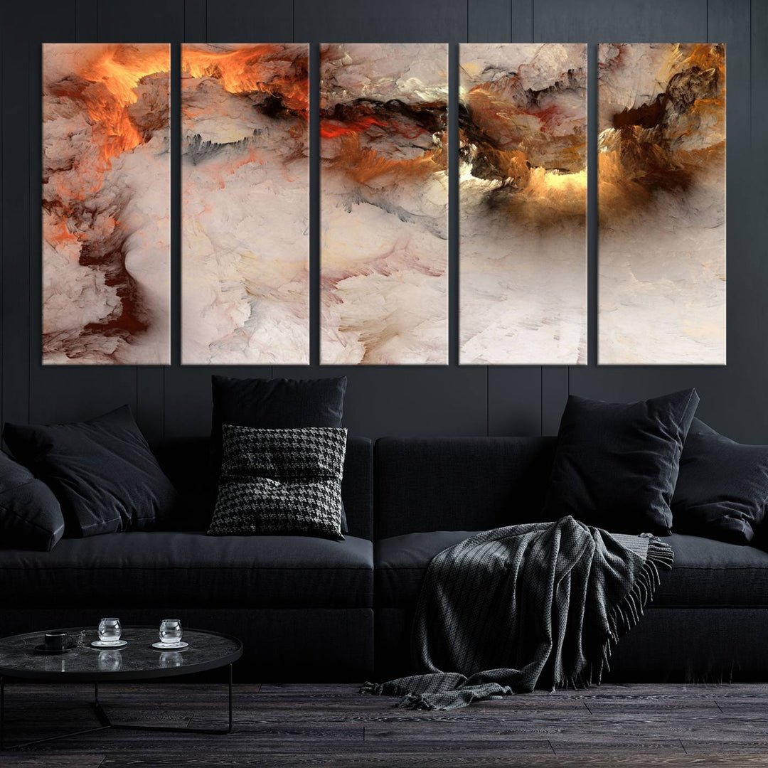 Abstract Smokes Canvas Wall Art Print