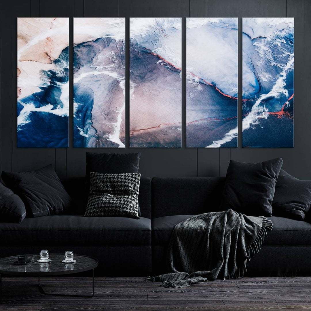 Large Modern Abstract Canvas Wall Art Print