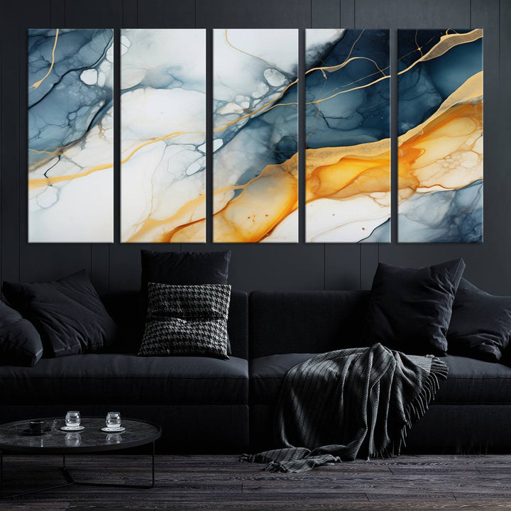 Fluid Wall Art Abstract Canvas Print