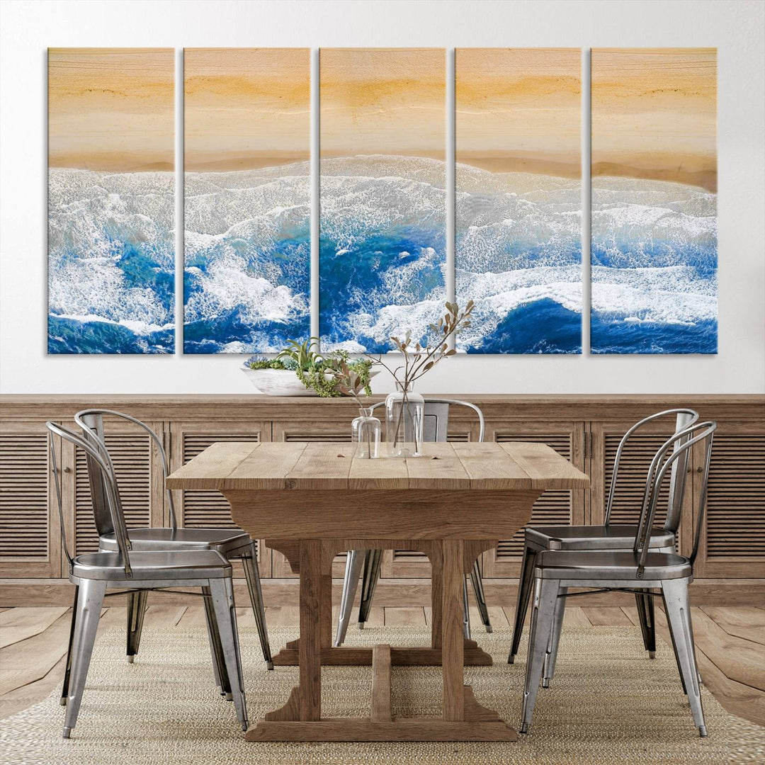 Aerial Beach Canvas Wall Art Print Beach Canvas Print