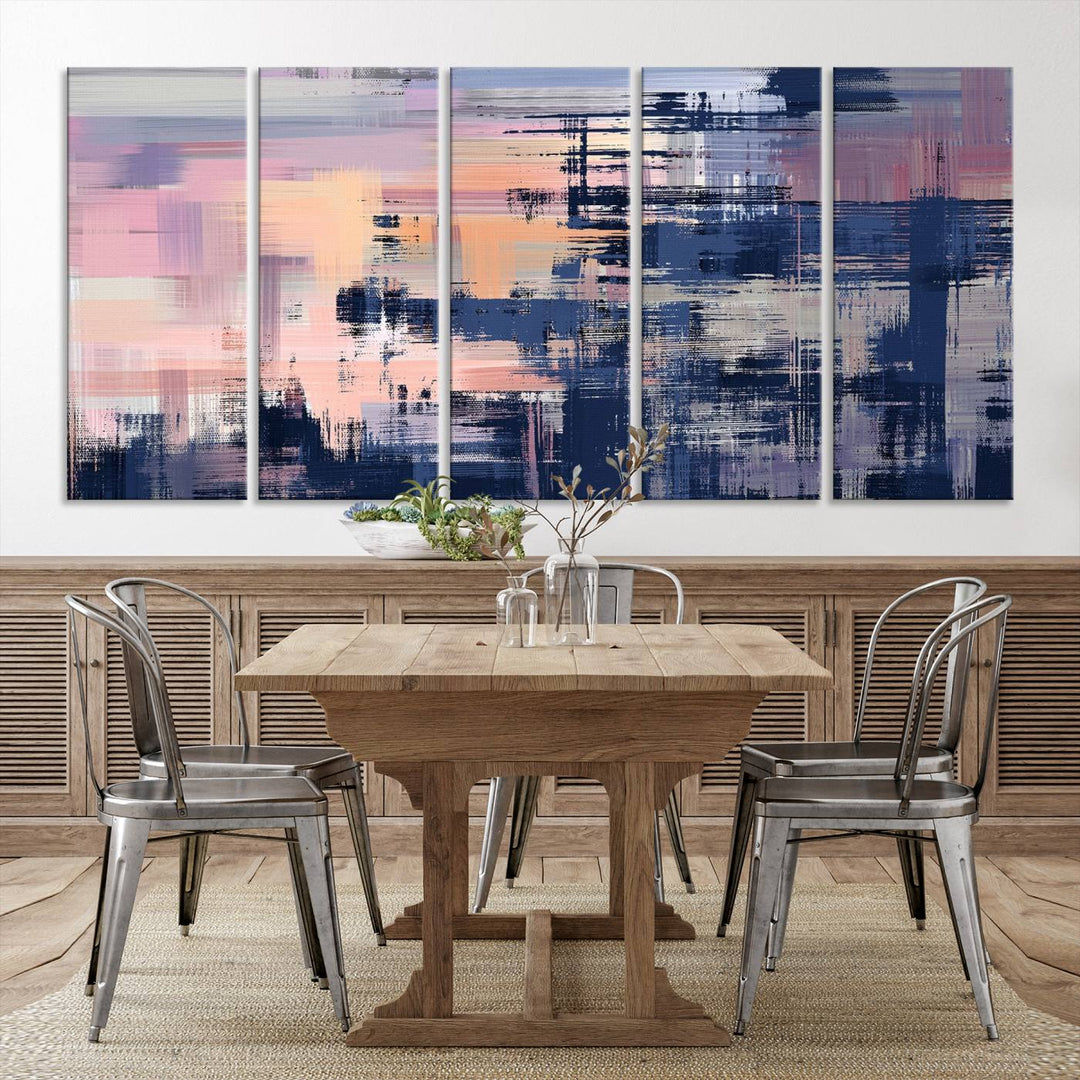 Abstract Painting Wall Art Canvas Print Split Canvas Art