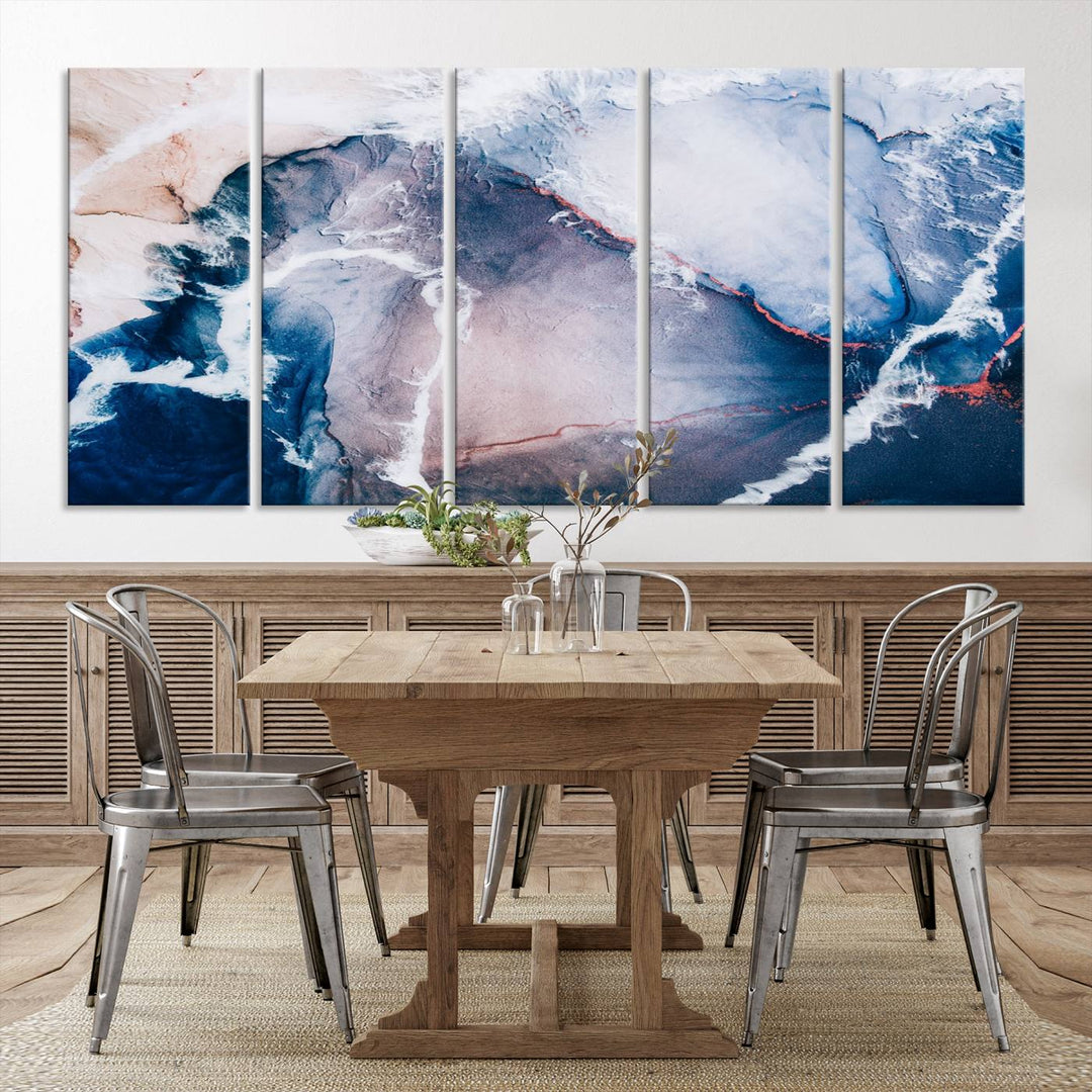 Large Modern Abstract Canvas Wall Art Print