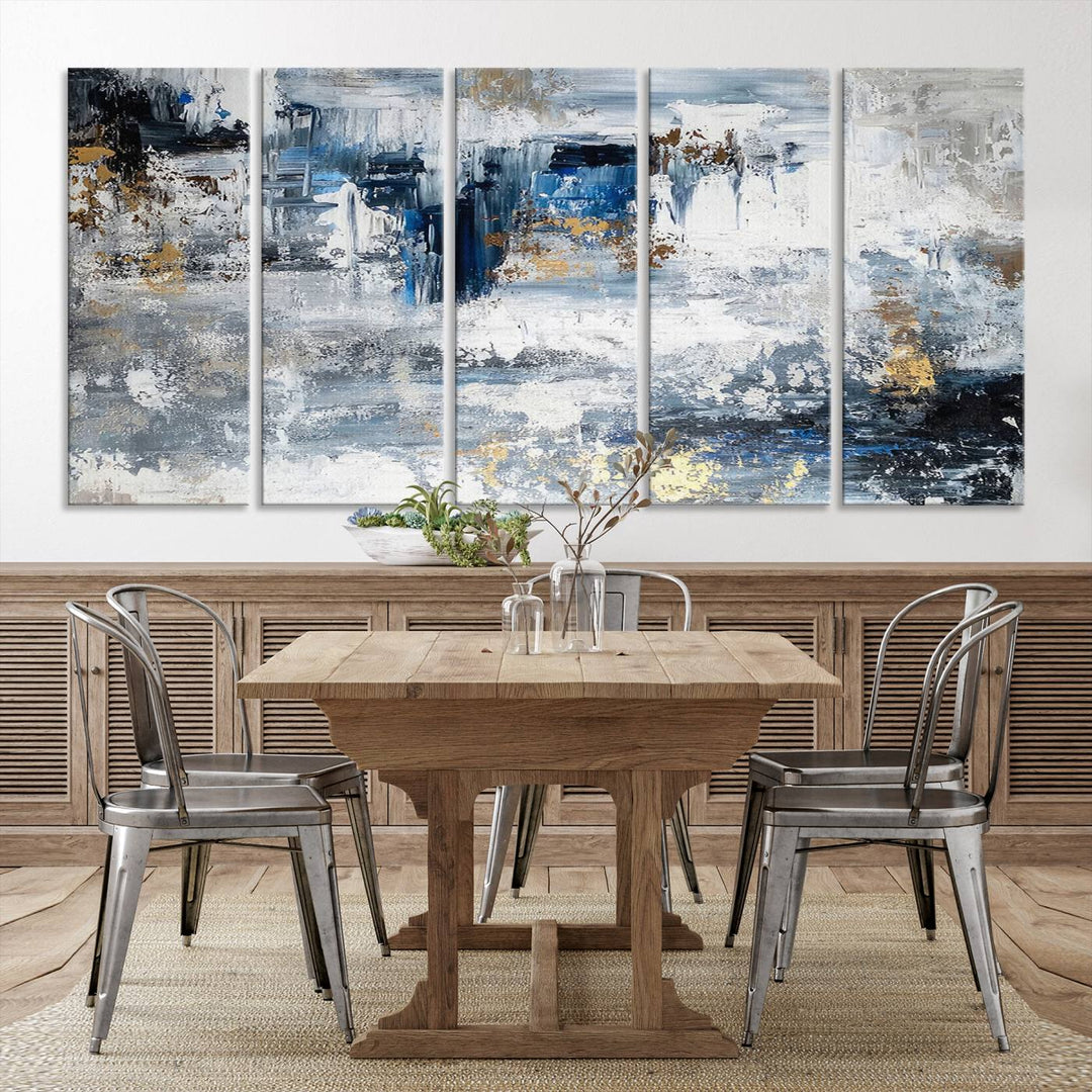 Modern Large Abstract Wall Art Canvas Print