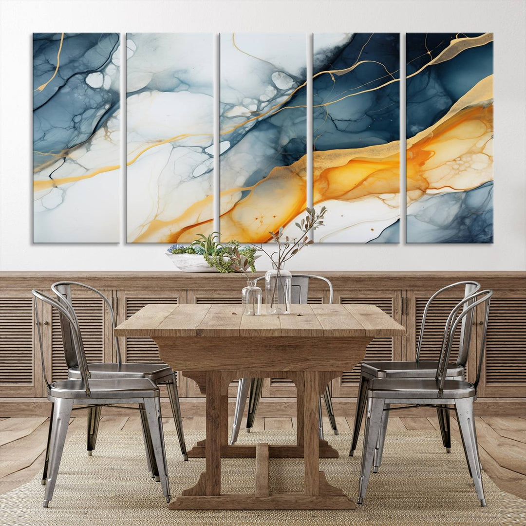 Fluid Wall Art Abstract Canvas Print