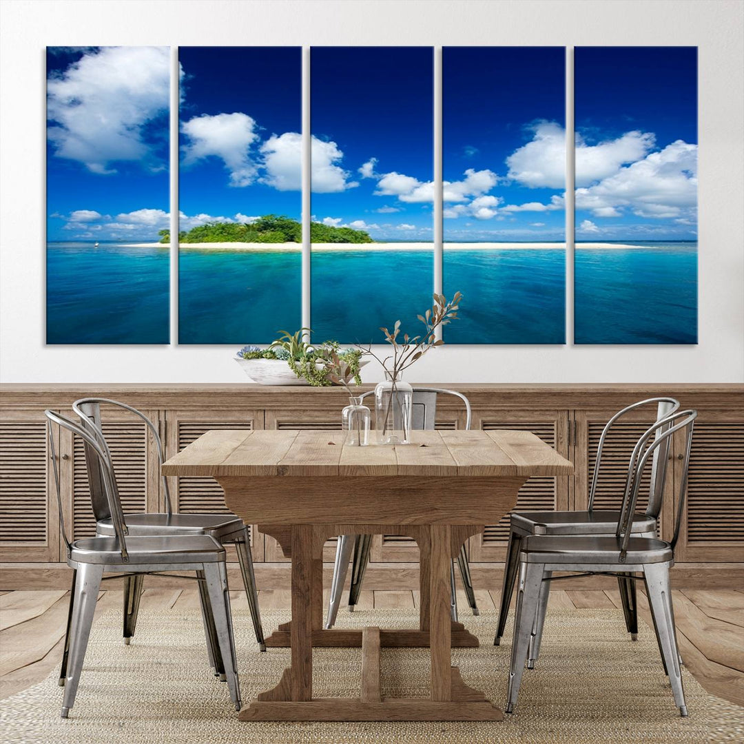 Wall Art Small Tropical Island Canvas Print