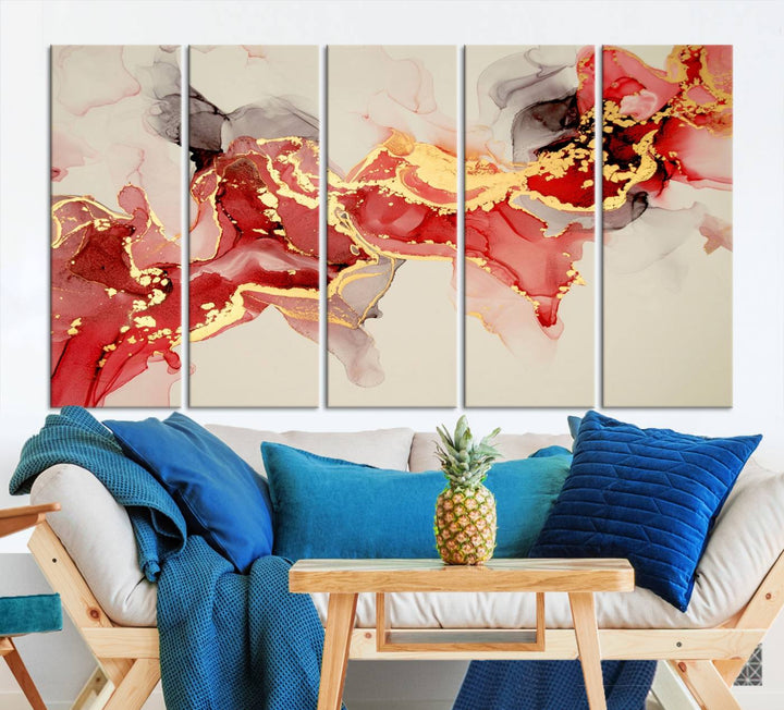 Abstract Work of Art Walls Contemporary Painting Abstract Canvas Wall Art