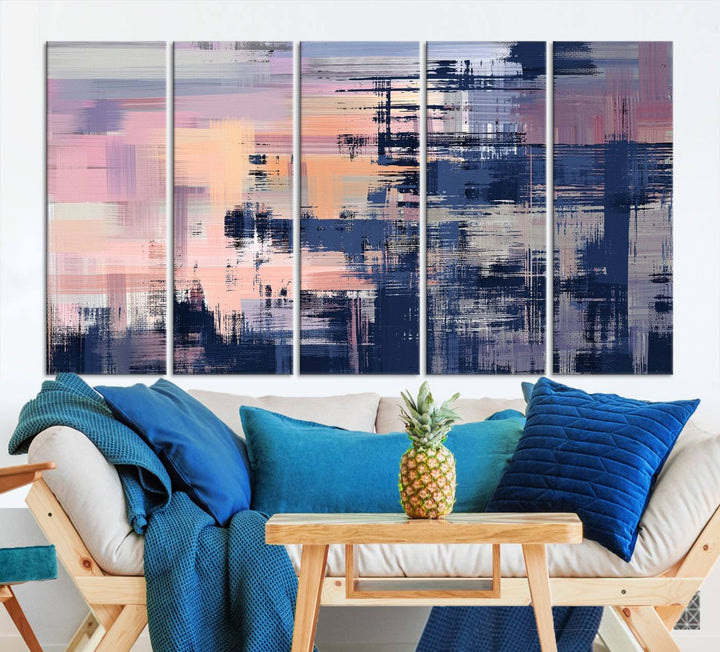 Abstract Painting Wall Art Canvas Print Split Canvas Art