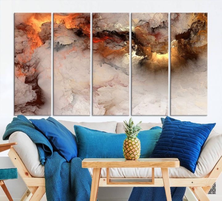 Abstract Smokes Canvas Wall Art Print