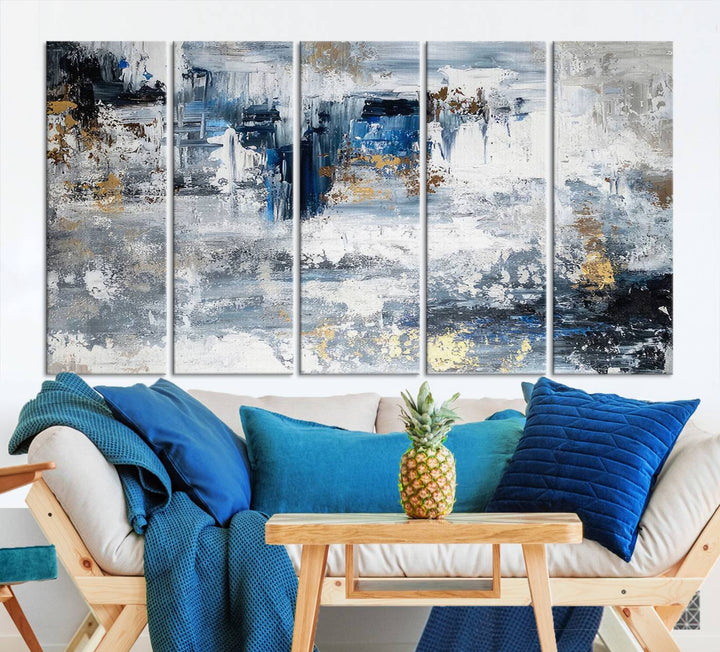 Modern Large Abstract Wall Art Canvas Print