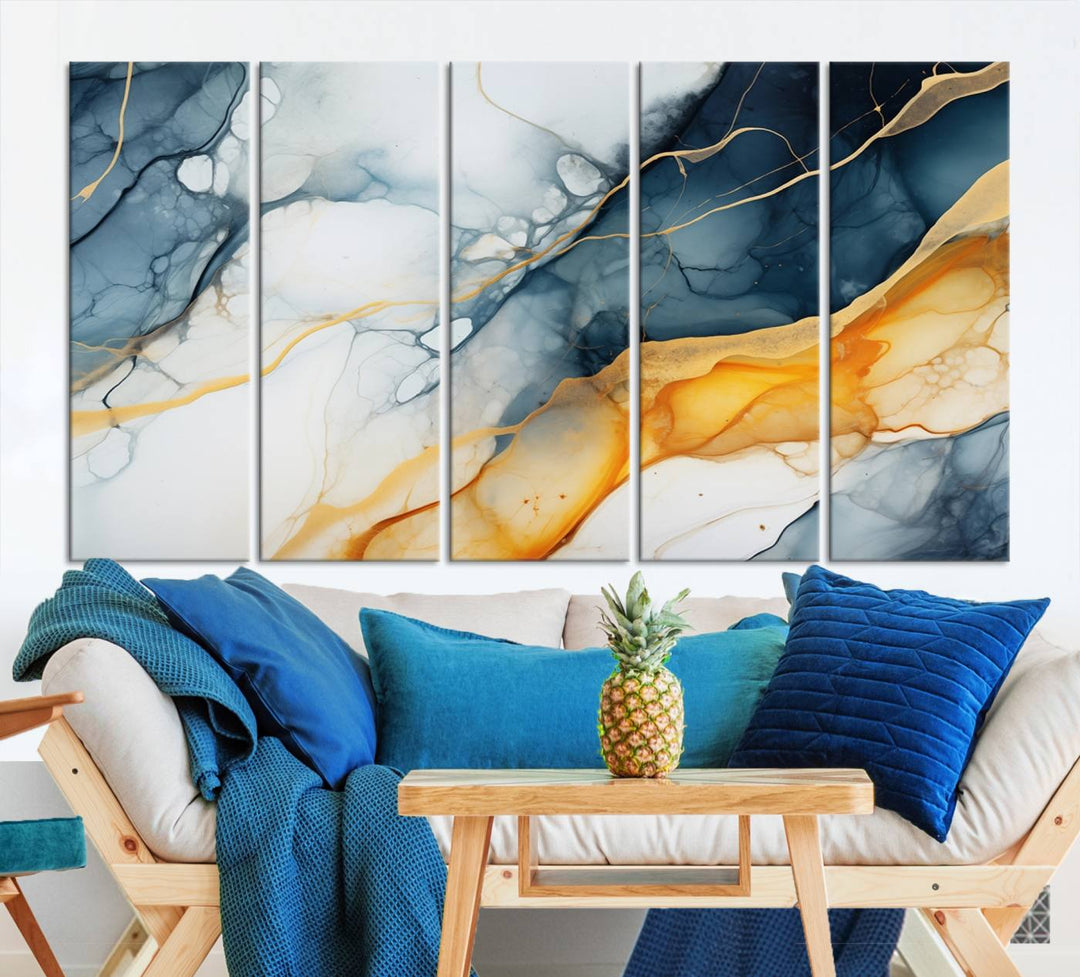 Fluid Wall Art Abstract Canvas Print