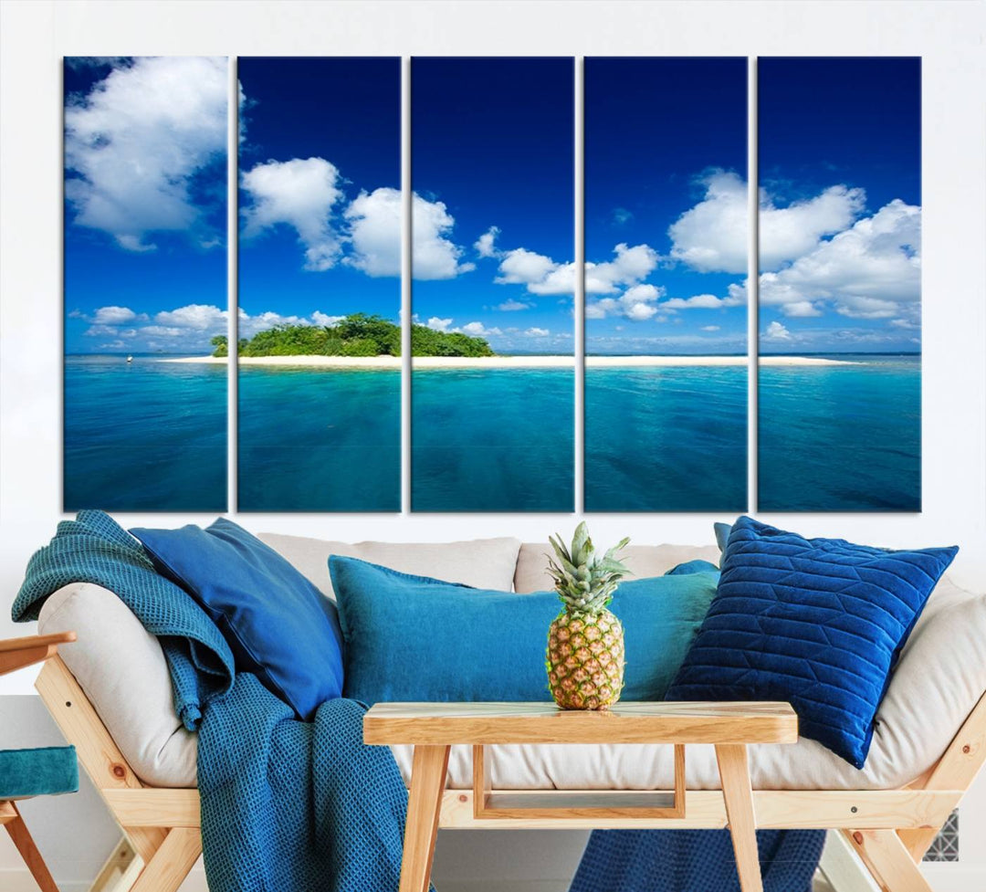 Wall Art Small Tropical Island Canvas Print