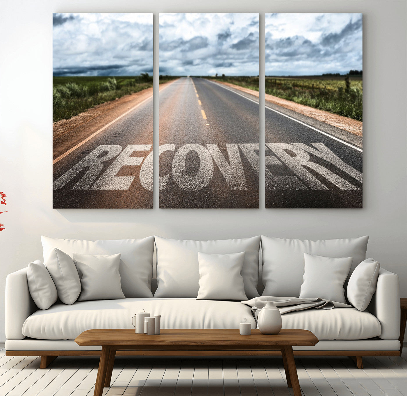 MGV-CV-48X32-3P - Recovery Road Wall Art Canvas Print
