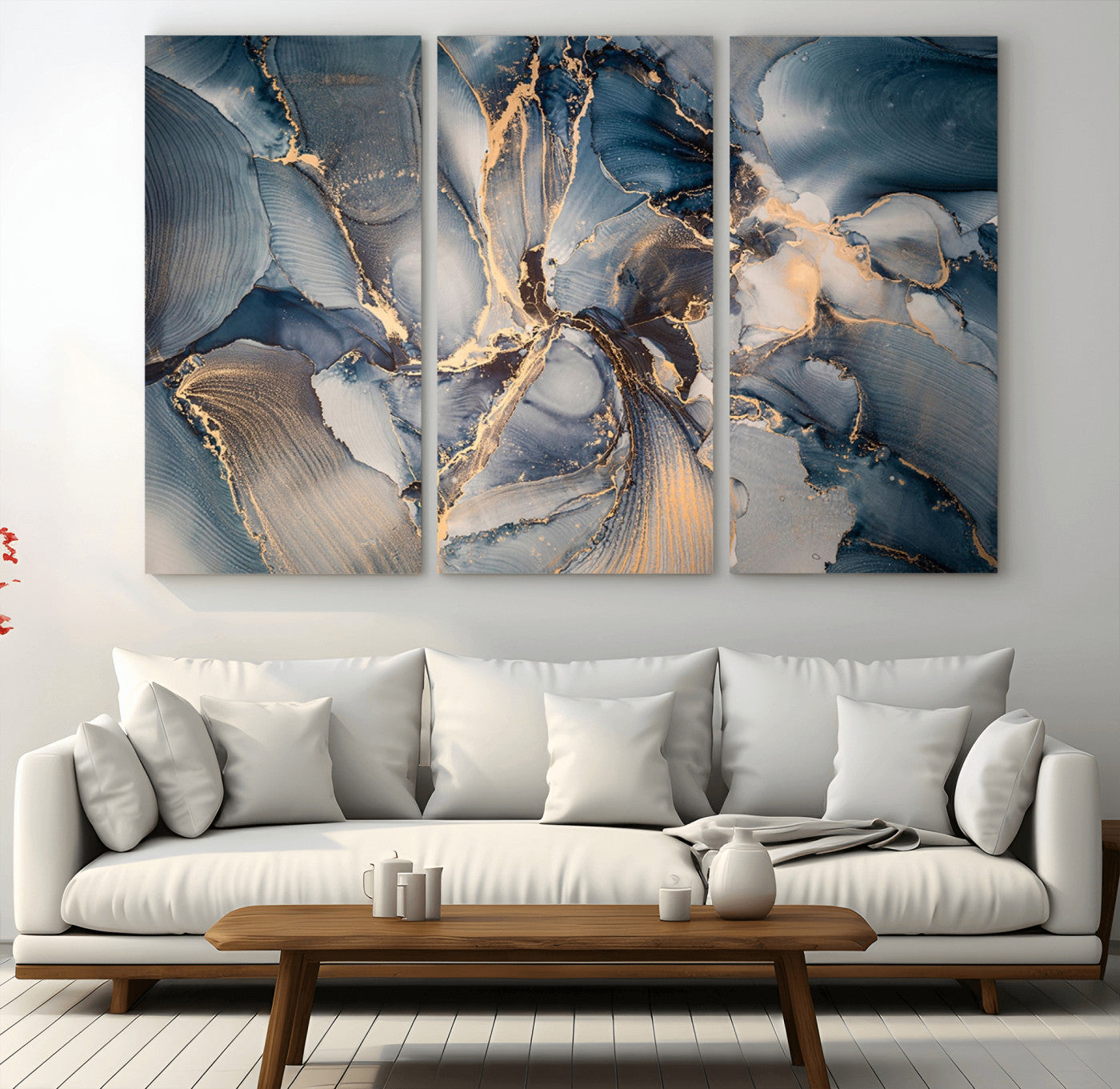 MGV-CV-48X32-3P - Abstract Wall Art Canvas Print for Modern Home Decor
