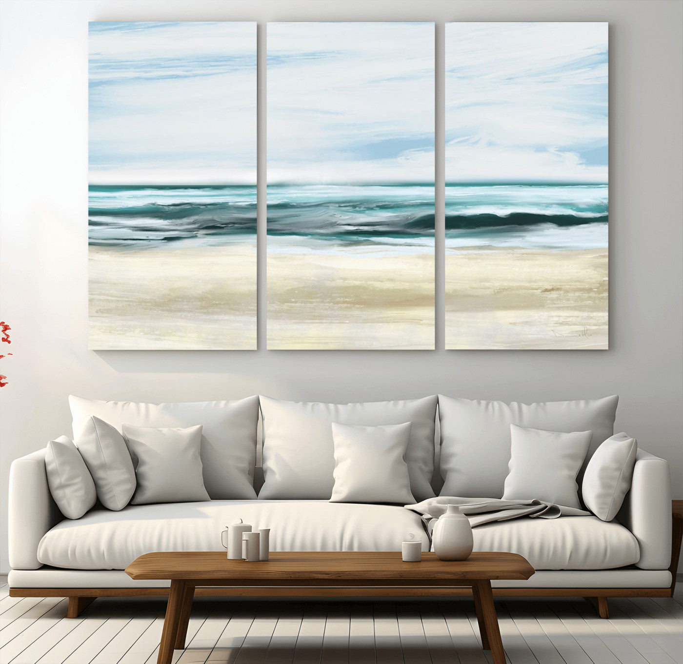 -Ocean Abstract Wall Art Canvas Print