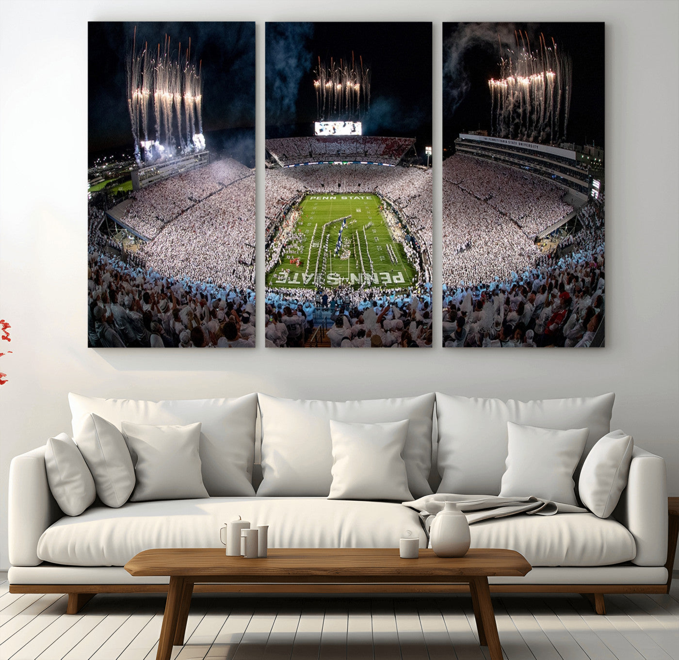 MGV-CV-48X32-3P - Penn Stadium Football Wall Art Canvas Print, Pennsylvania University Football Stadium