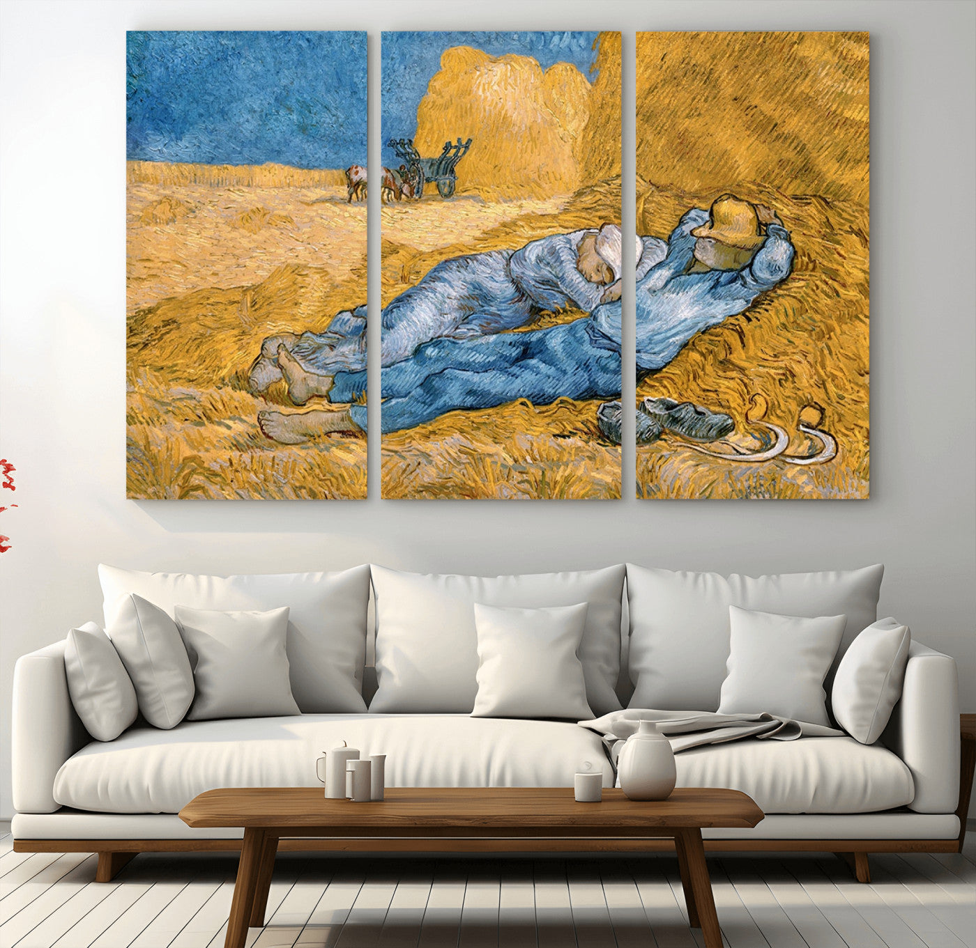 MGV-CV-48X32-3P - Master Artist Vincent Van Gogh Nature Wilderness Illustrs Fine Art Canvas Print