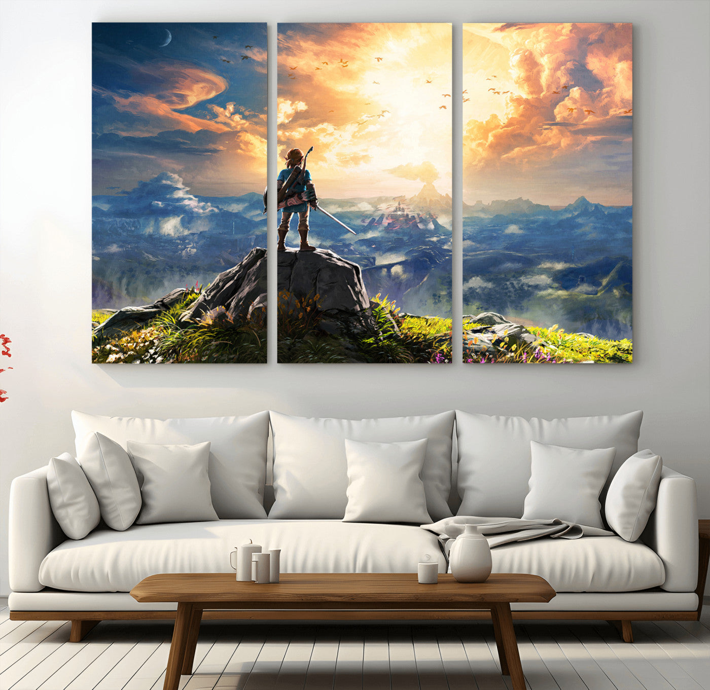 MGV-CV-48X32-3P - Legend of Zelda Breath of the Wild Game Wall Art Canvas, Legend of Zelda Canvas Print