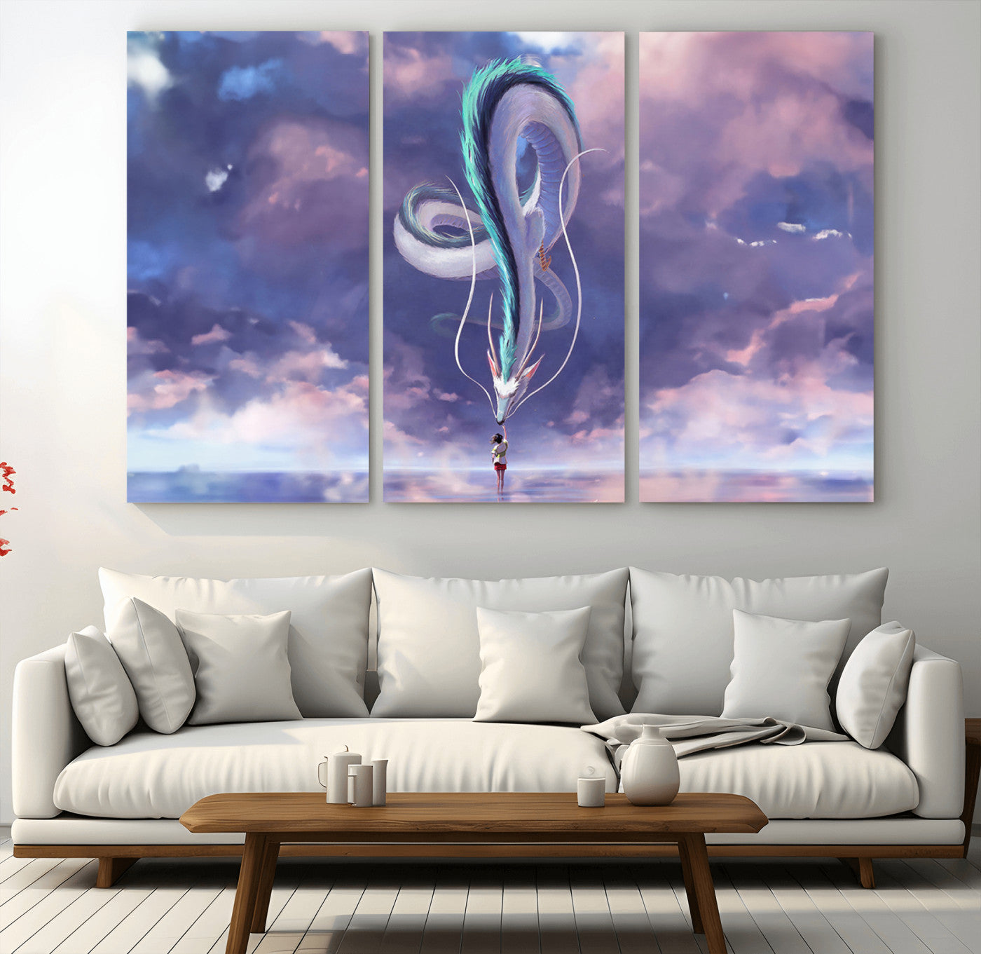 MGV-CV-48X32-3P - Spirited Away Haku and Chihiro Poster - Anime Lover - Hayao Miyazaki - Studio Ghibli Poster - Anime