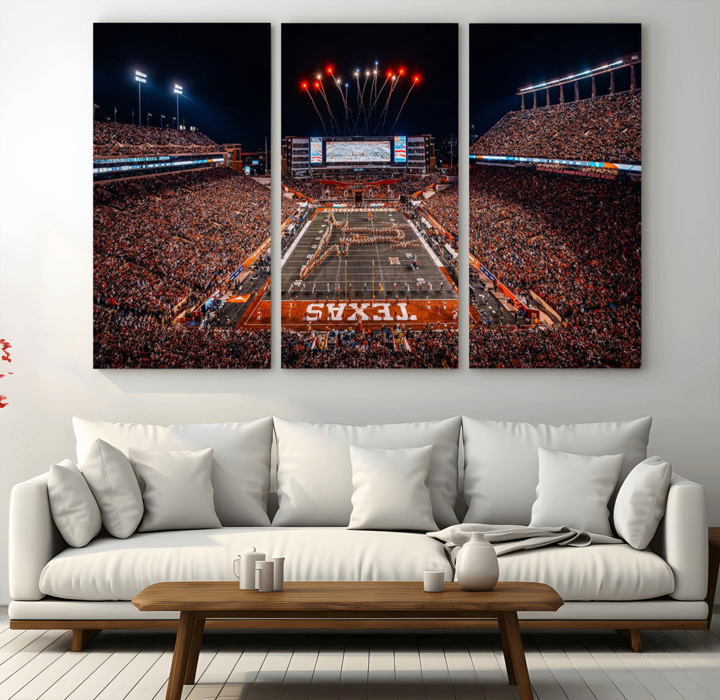 MGV-CV-48X32-3P - Texas Memorial Stadium Wall Art Canvas Print