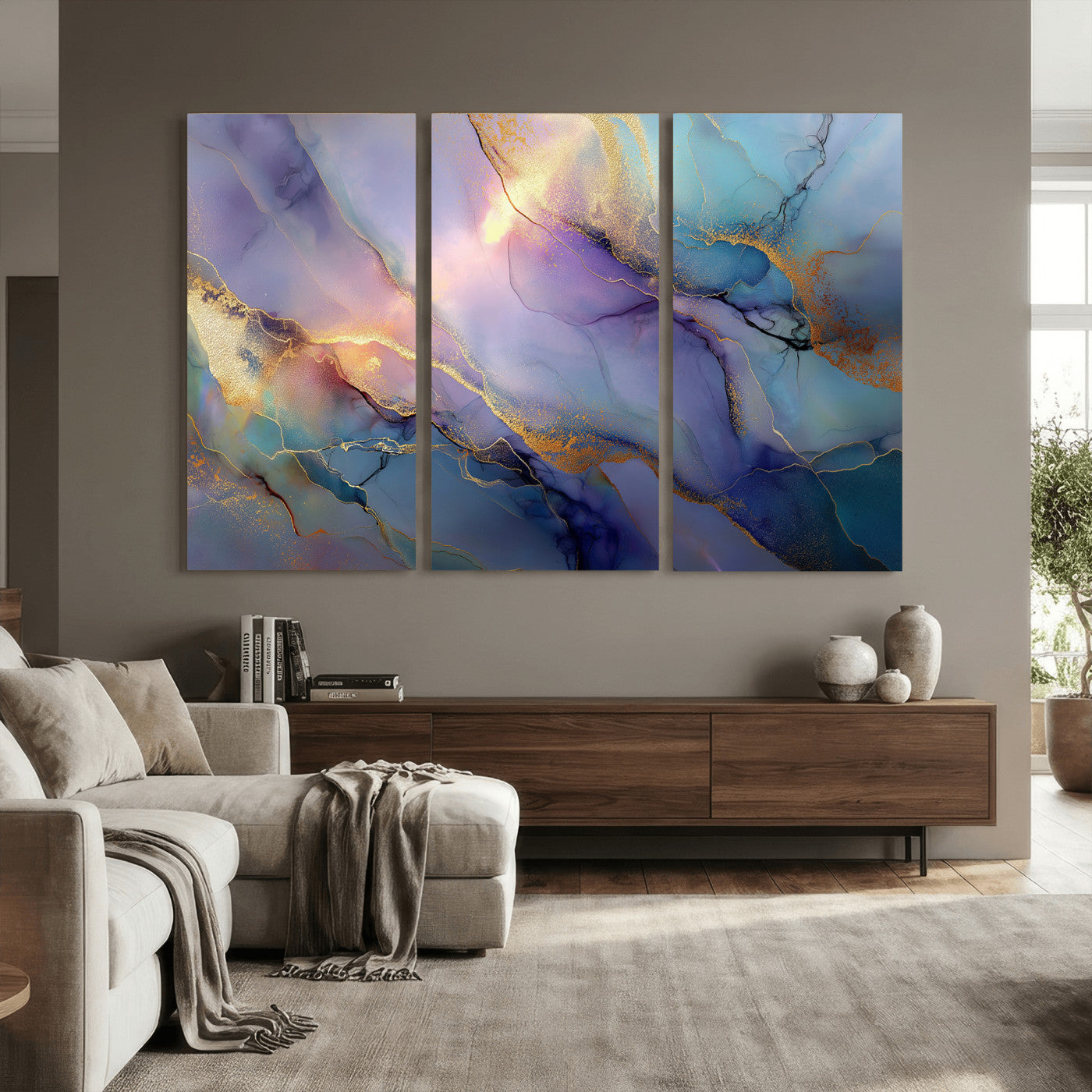 50939878-MGV-CV-36X24 - Colorful Abstract Canvas Wall Art Print, Vibrant Popup Color Art Print