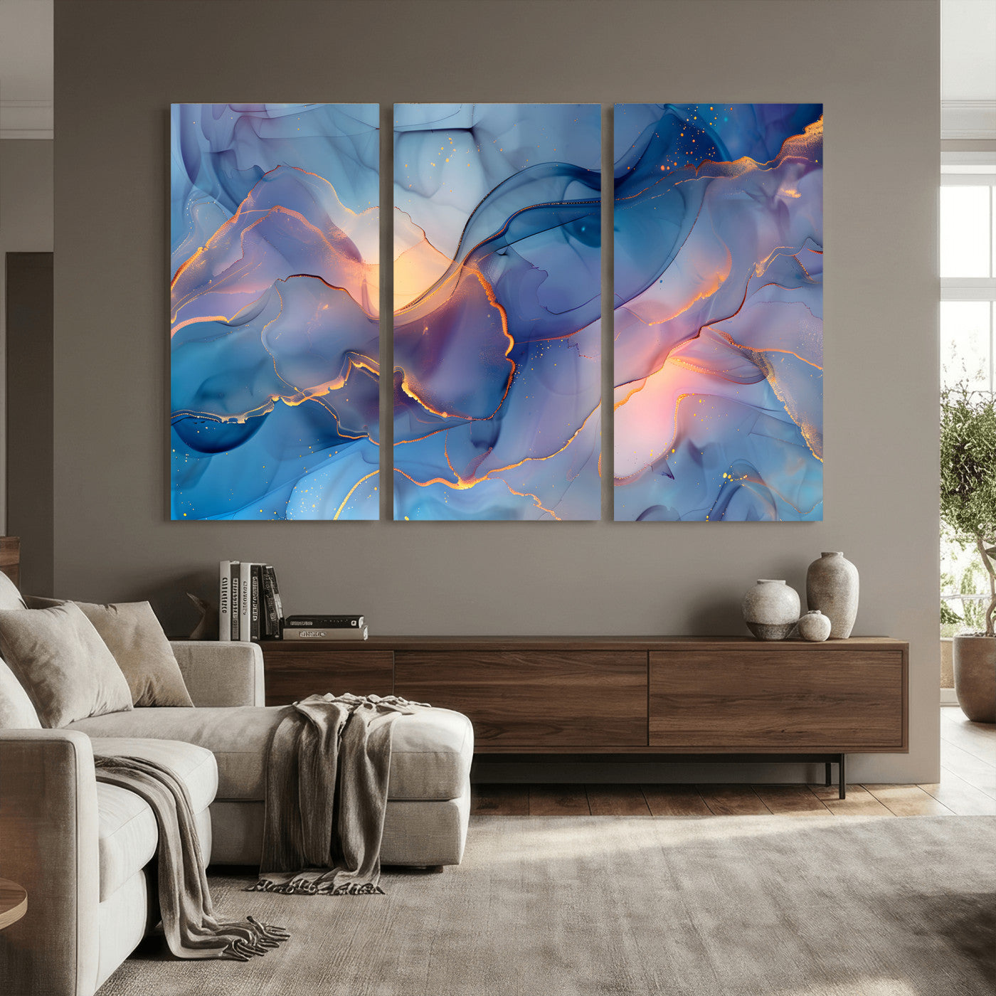 13710509-MGV-CV-36X24 - Colorful Abstract Canvas Wall Art Print, Vibrant Popup Color Art Print