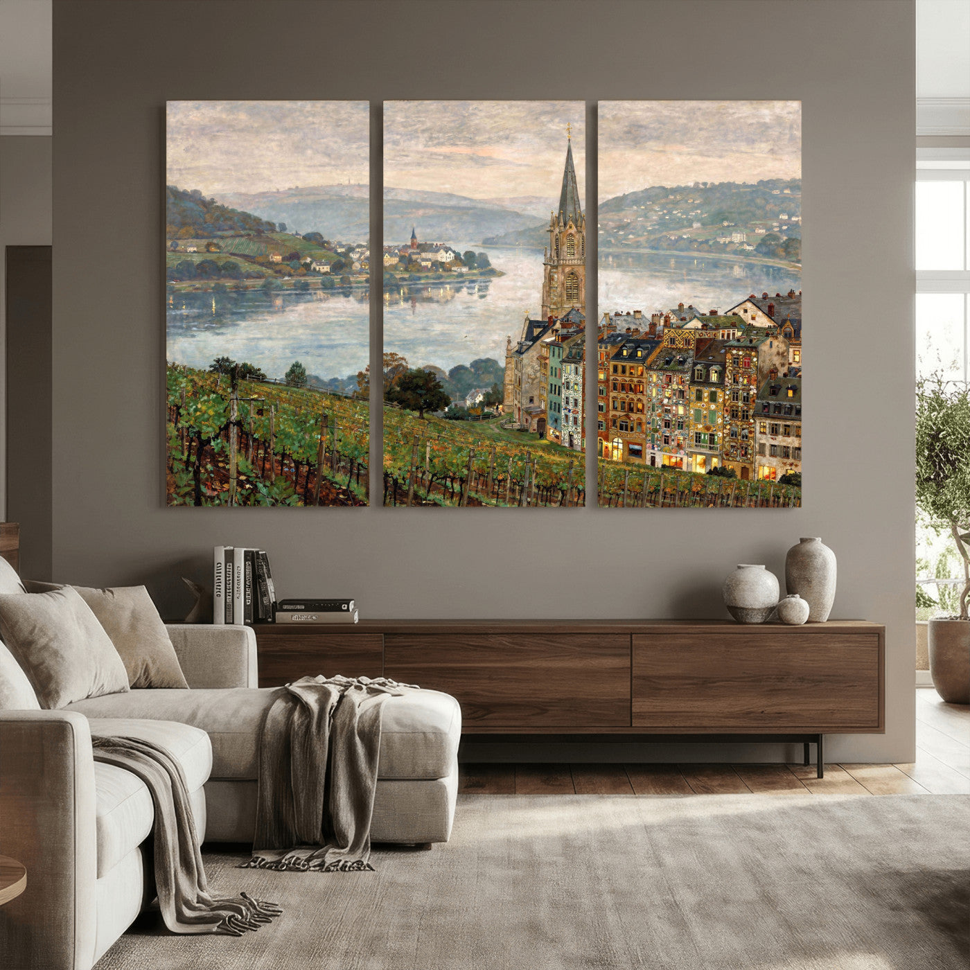 62626662-MGV-CV-36X24 - Mosel City Mosel River by Nicolai Astudin Wall Art Canvas Print