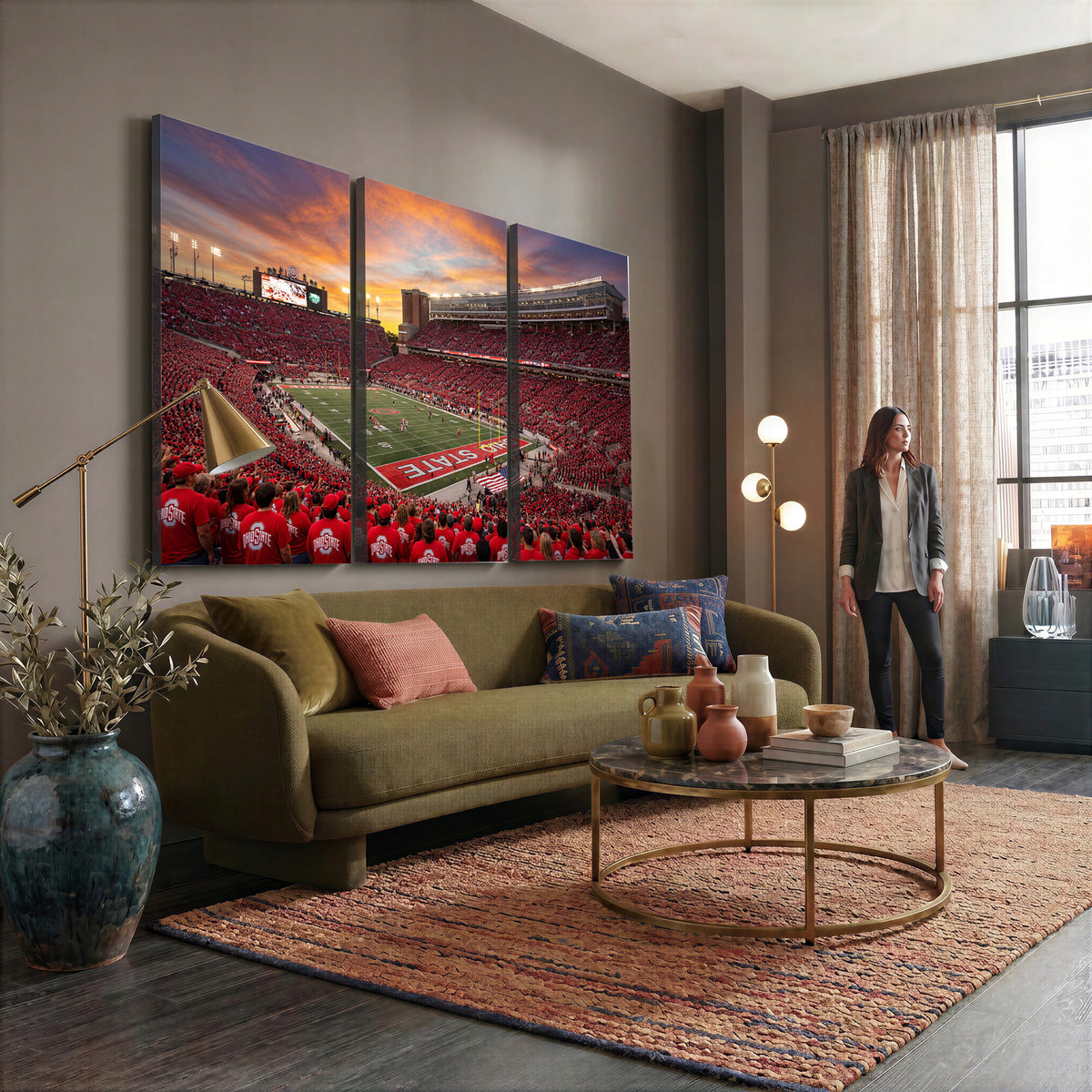 73119077-MGV-CV-36X24 - Stadium Wall Art Canvas Print