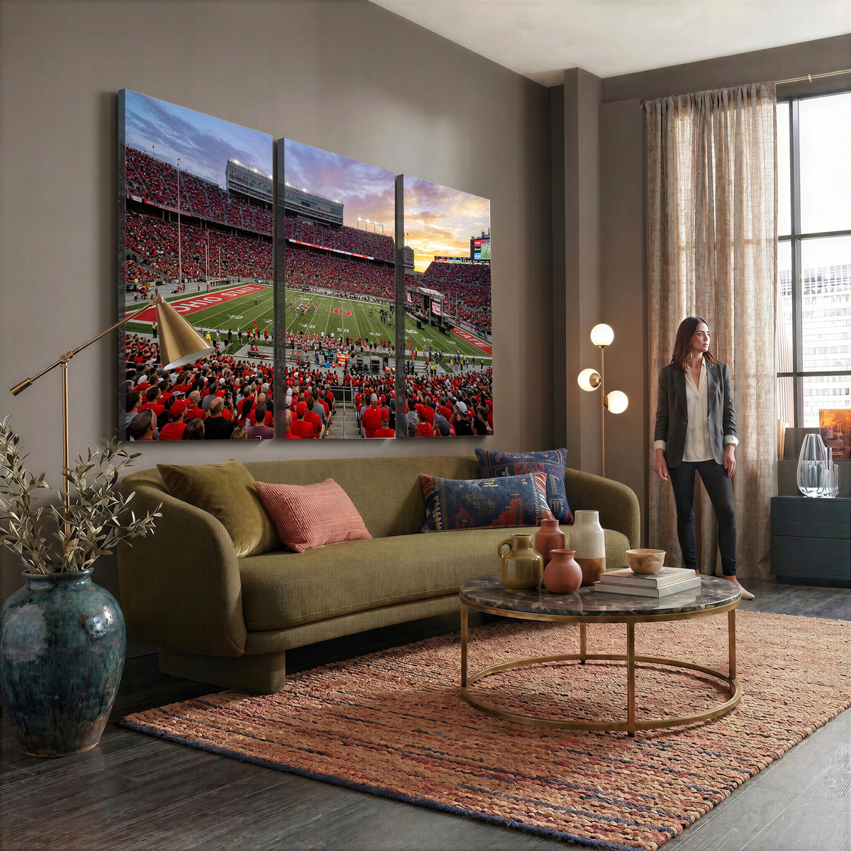 23196993-MGV-CV-36X24 - Stadium Wall Art Canvas Print