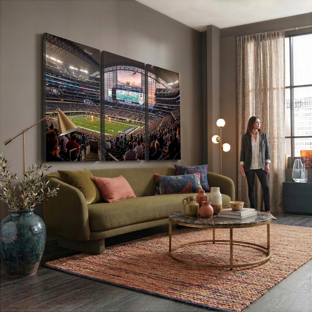 61524160-MGV-CV-36X24 - Stadium Wall Art Canvas Print