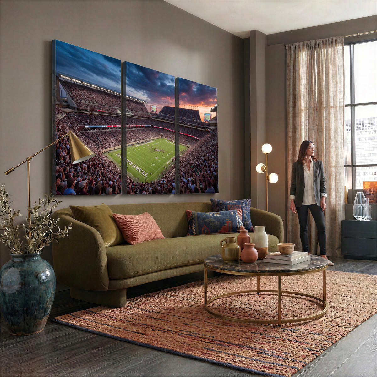 55475837-MGV-CV-36X24 - Stadium Wall Art Canvas Print
