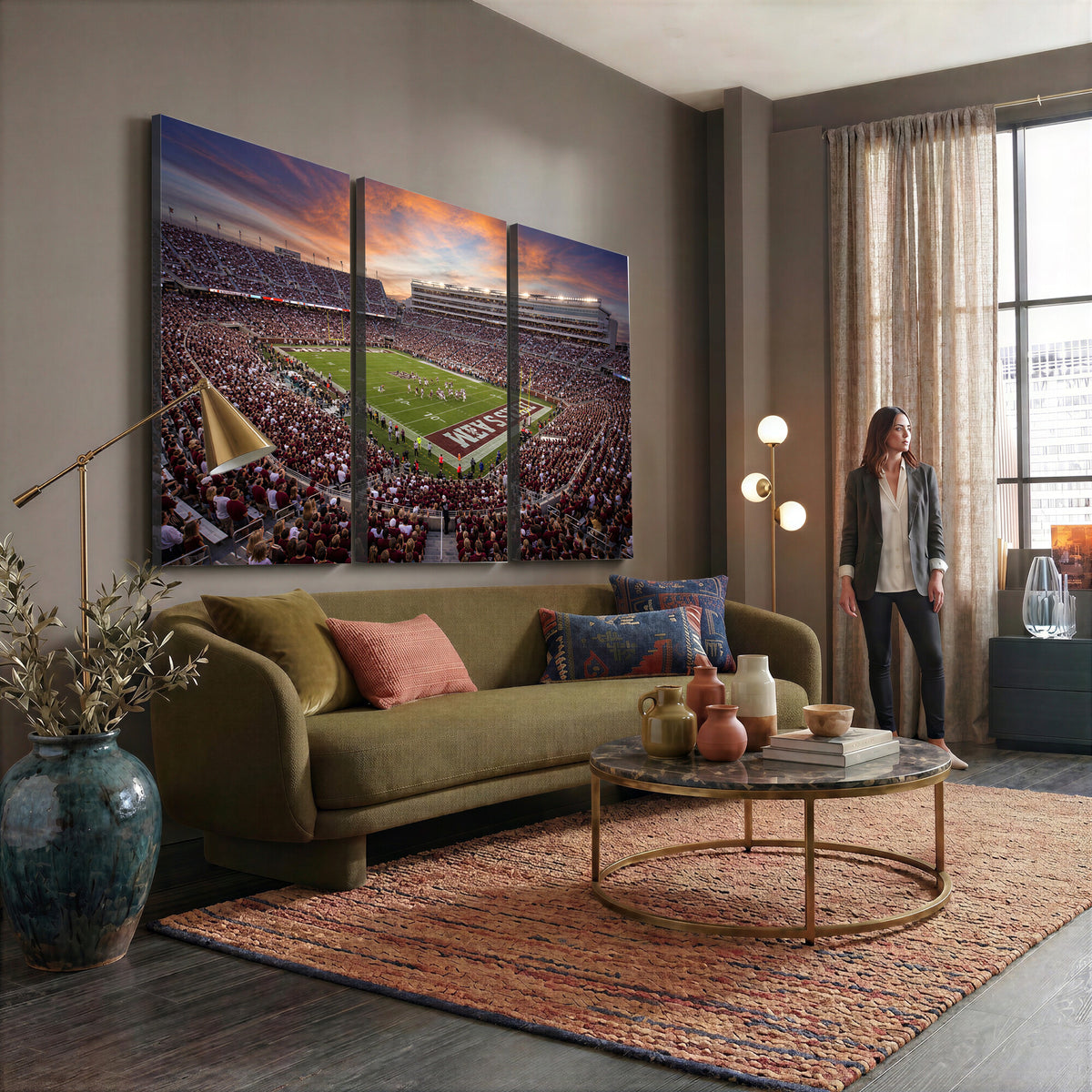 66624578-MGV-CV-36X24 - Stadium Wall Art Canvas Print
