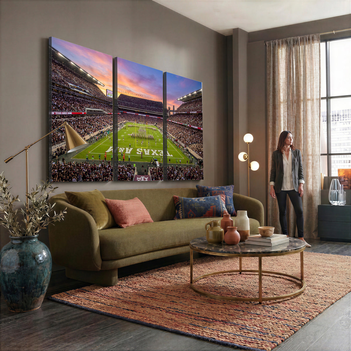 65952219-MGV-CV-36X24 - Stadium Wall Art Canvas Print