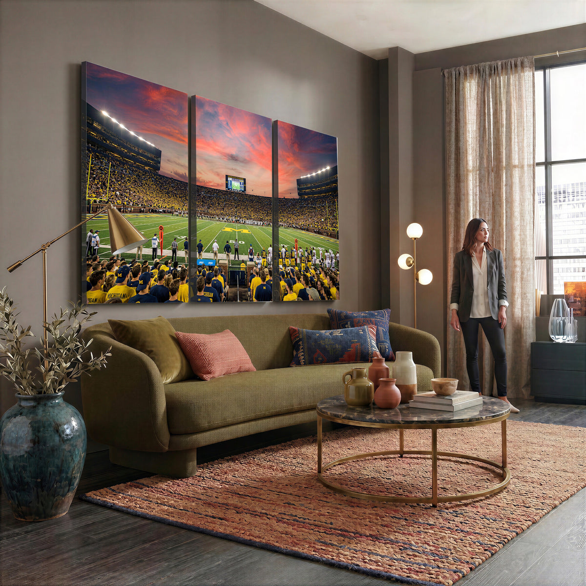 47185949-MGV-CV-36X24 - Stadium Wall Art Canvas Print