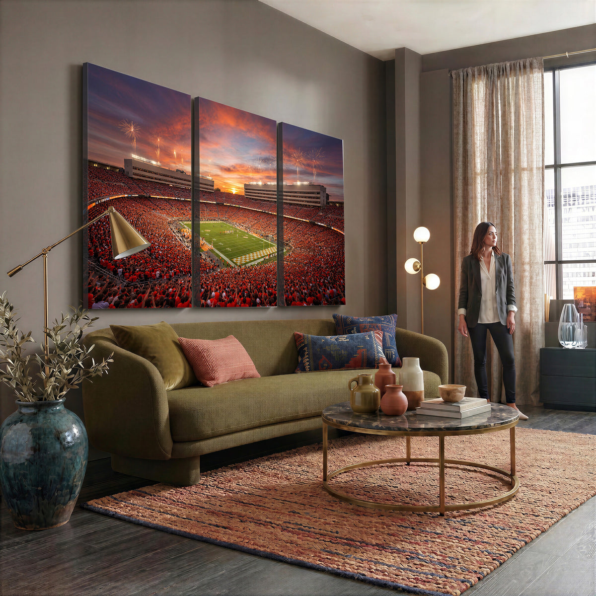 66964685-MGV-CV-36X24 - Stadium Wall Art Canvas Print